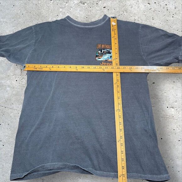 Crazy Shirts Jeep Live Without Limits Gray Graphic T‑Shirt Men’s Large Large - Picture 11 of 12